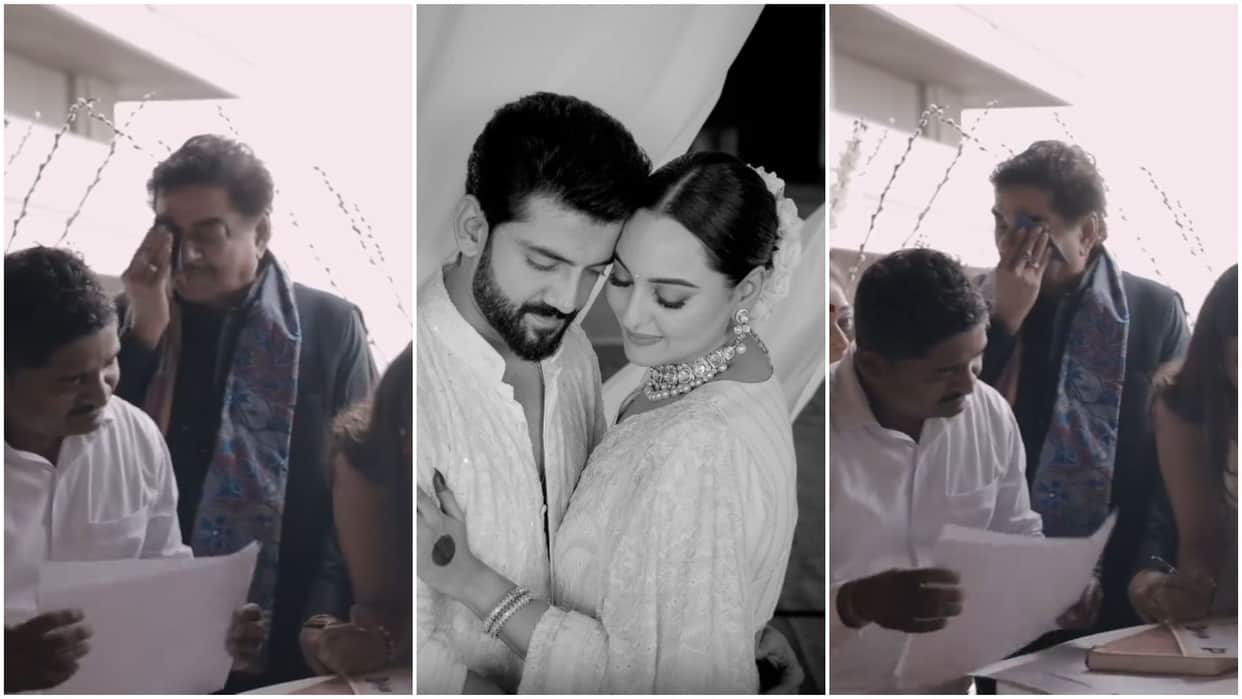 shatrughan Sinha got emotional on daughter Sonakshi wedding with Zaheer Iqbal video goes viral