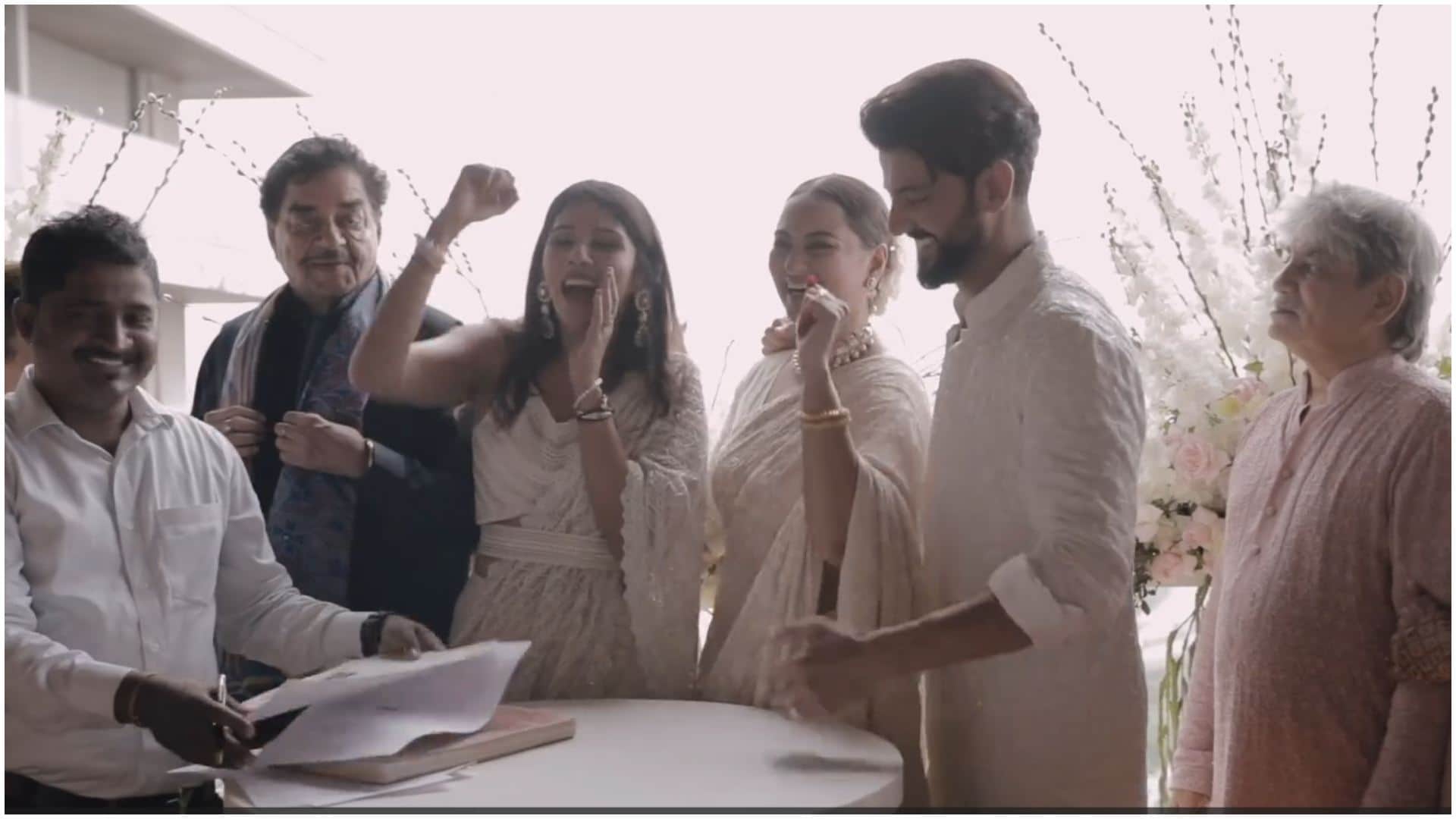 shatrughan Sinha got emotional on daughter Sonakshi wedding with Zaheer Iqbal video goes viral