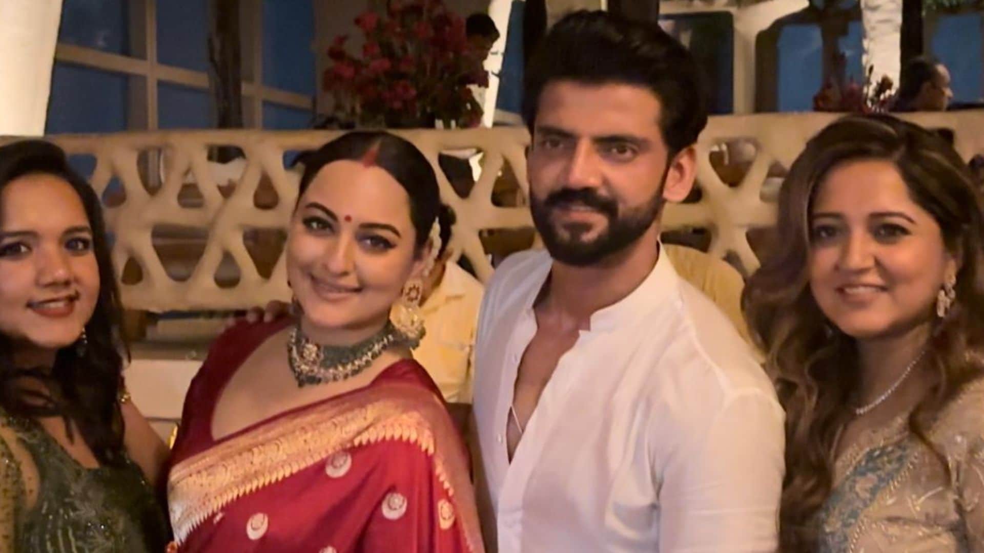 Sonakshi sinha Zaheer Iqbal wedding post wedding ritual with chanting mantras Shatrughan Sinha shared video