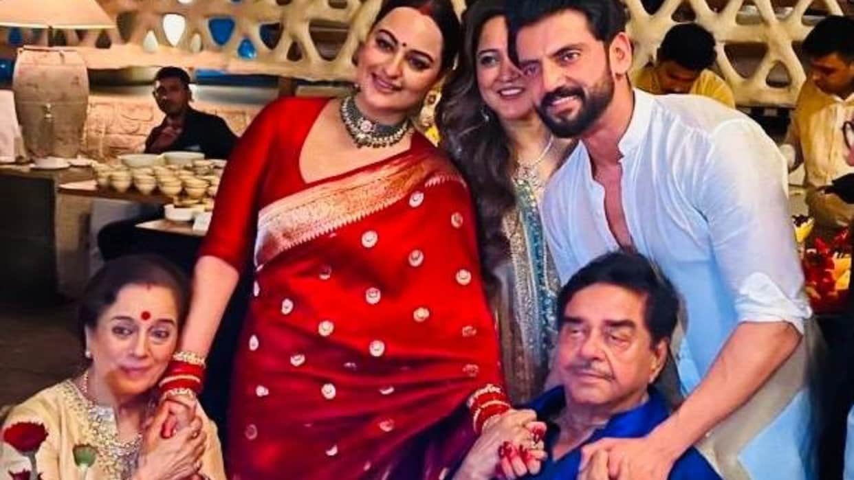 Sonakshi sinha Zaheer Iqbal wedding post wedding ritual with chanting mantras Shatrughan Sinha shared video