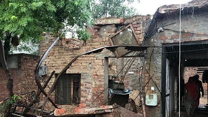 house roof collapsed due to heavy rain in Sunam sangrur