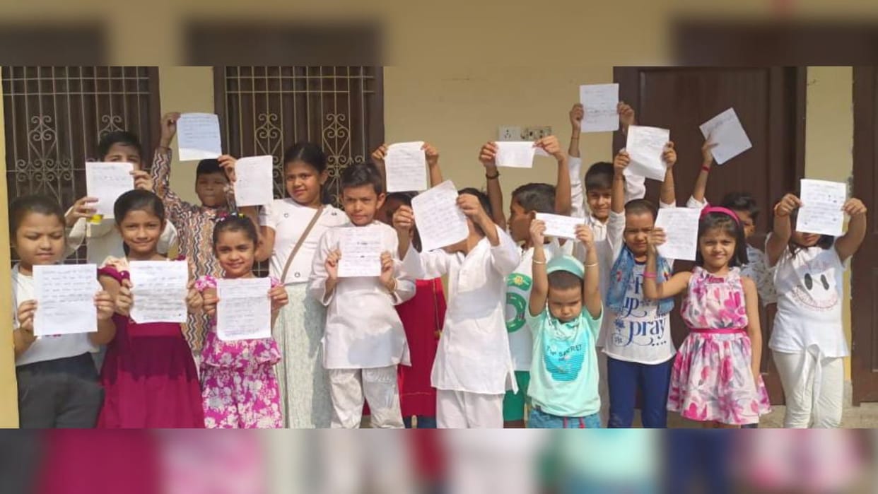 Children of Jain community wrote a letter to Prime minister of india narendra modi in varanasi