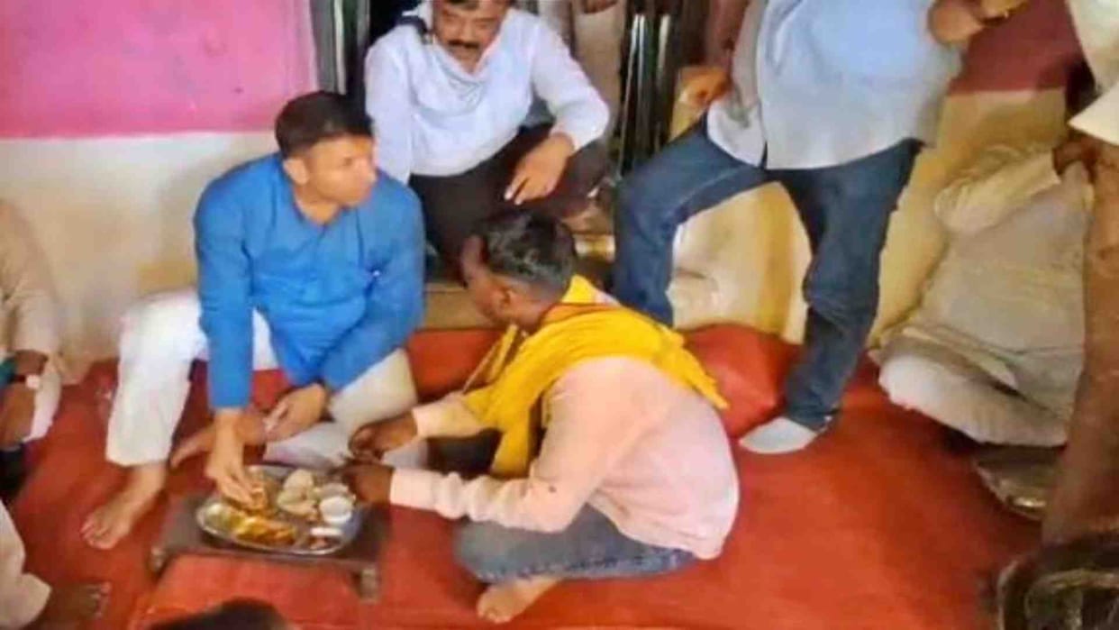Amarwara Bypolls: Jitu Patwari had food at the house of a Congress worker
