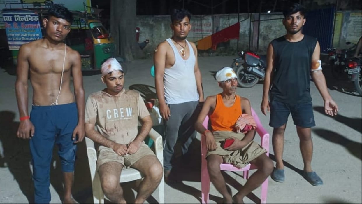 Nawada News: goons beat up Brahmin family, 8 people injured, alleged attack due to election rivalry