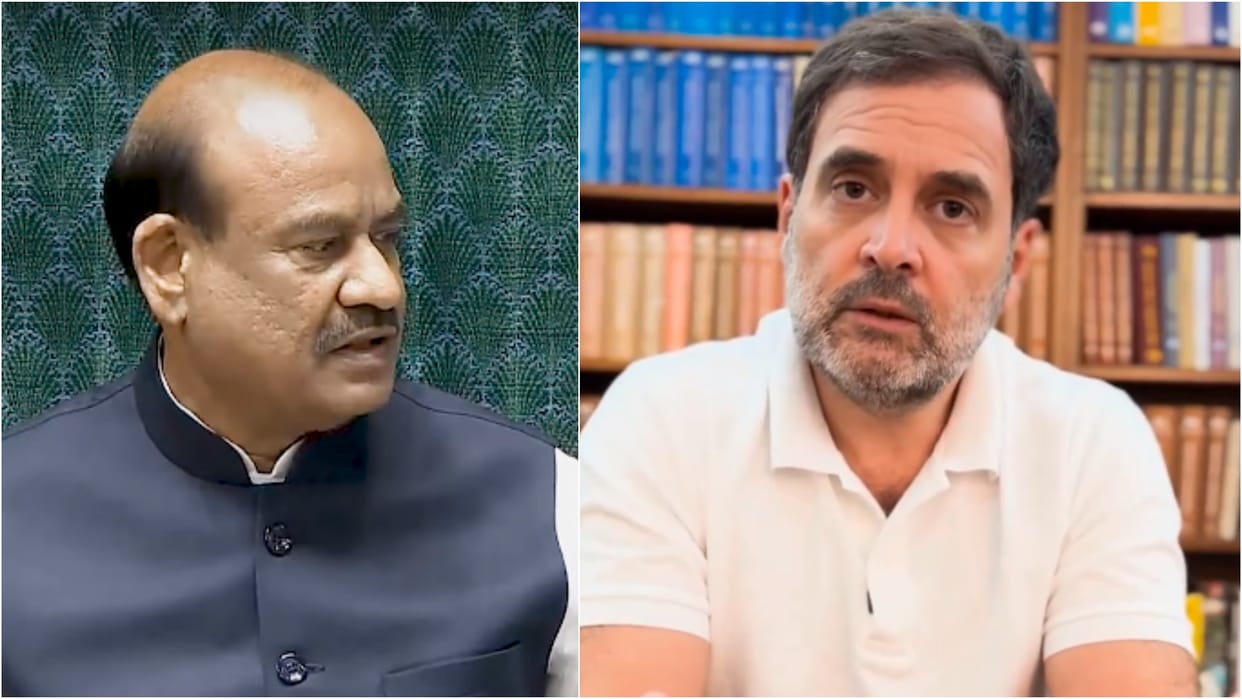 Lok Sabha Mic Row Rahul Gandhi constructive debate not allowed unfortunate Om Birla Yaha Koi Button Nahi Hota