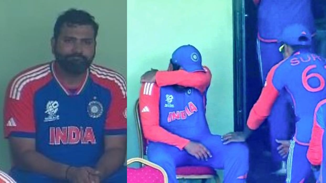 ind vs eng: rohit sharma got emotional after india qualify for final, virat kohli consoles video