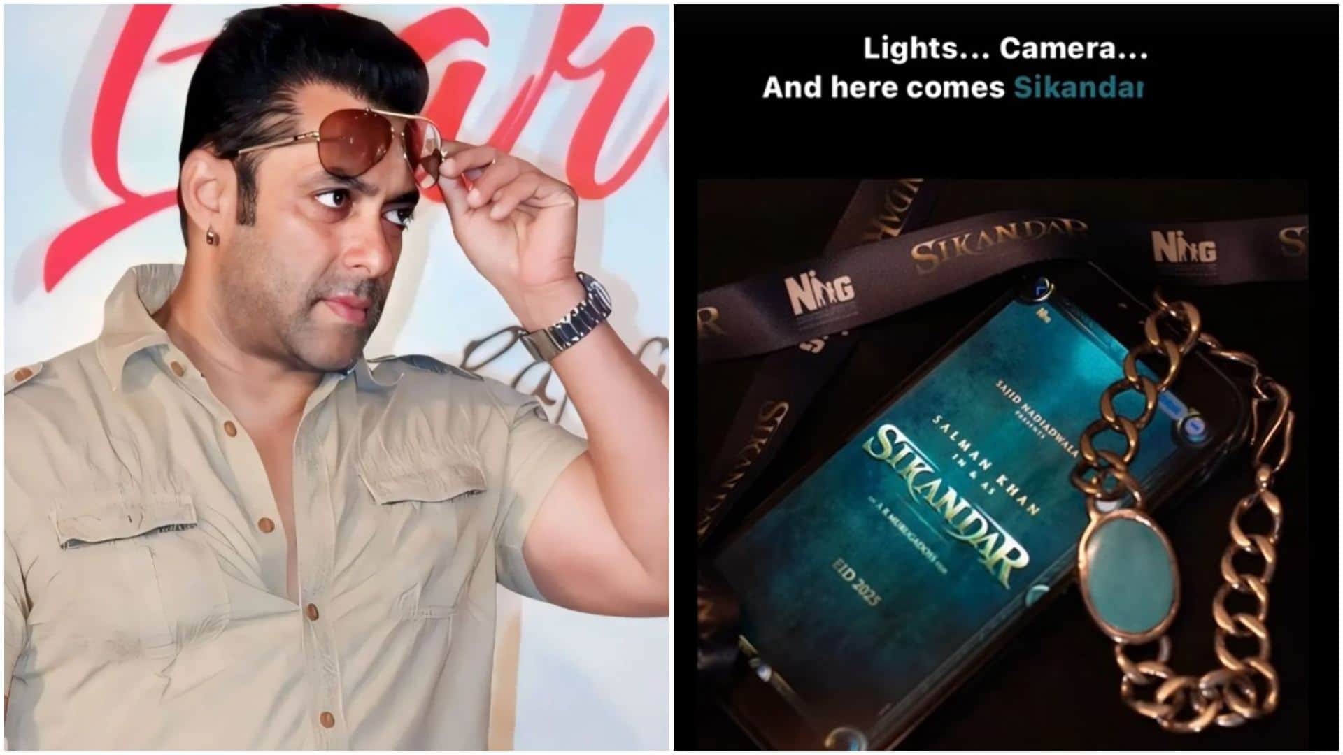 Baahubali actor Sathyaraj and prateik babbar starts shoot for salman Sikandar Nadiadwala Grandson welcome both