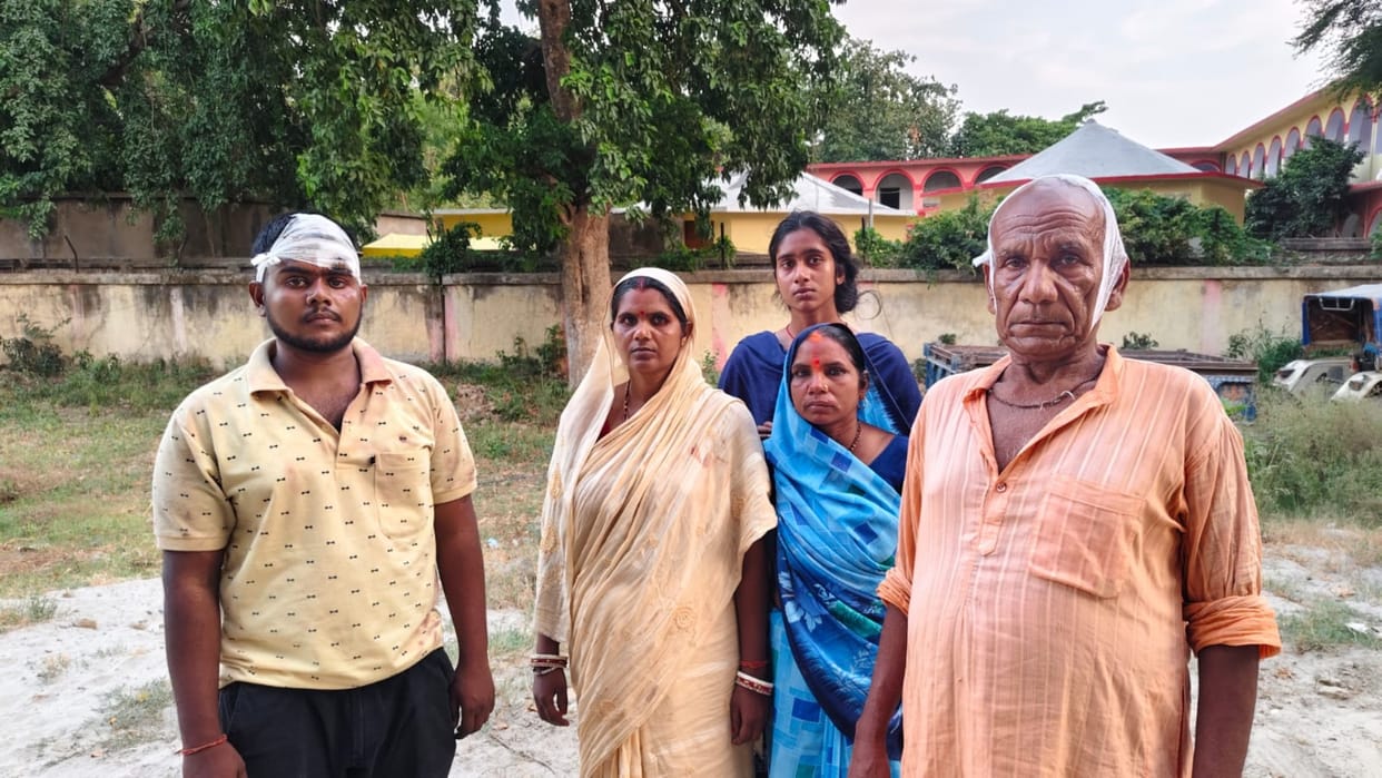 Vaishali: Violent clash between two parties during land measurement; 7 people injured in heavy stone pelting
