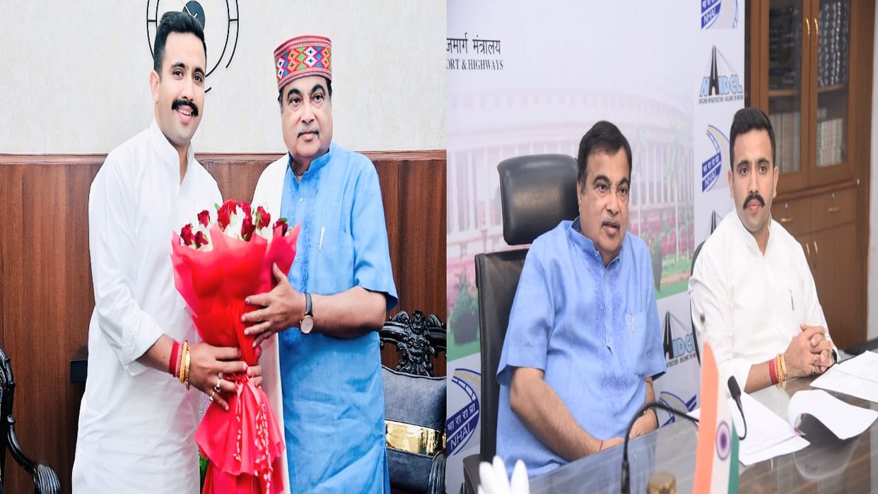 Vikramaditya Singh calls on Union Minister Nitin Gadkari, Rs 50 crore approved for Khamadi-Tikkar road
