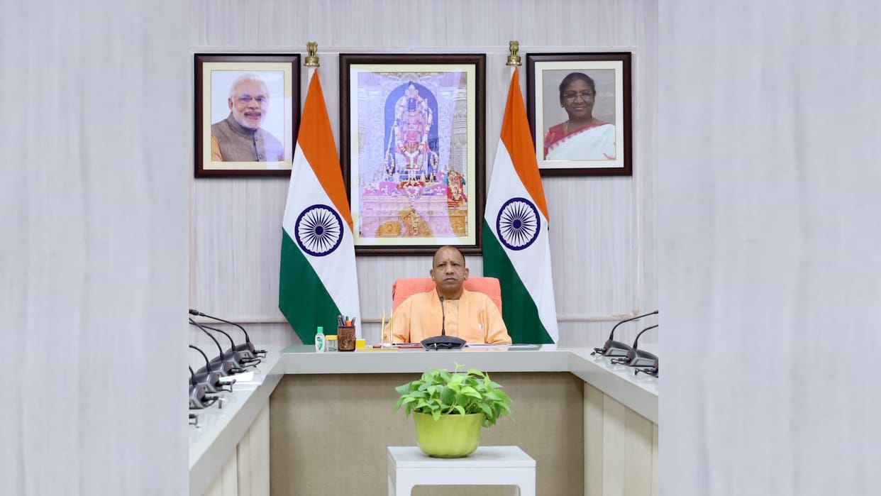 CM Yogi Adityanath review meeting for the prepration of Mahakumbh 2025.