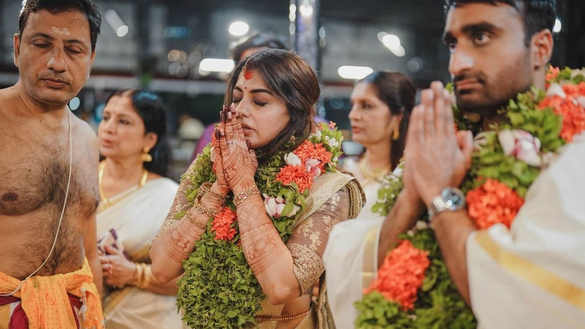Malayalam Star Meera Nandan Gets Married To boyfriend Sreeju Shares Dreamy Wedding beautiful Pics