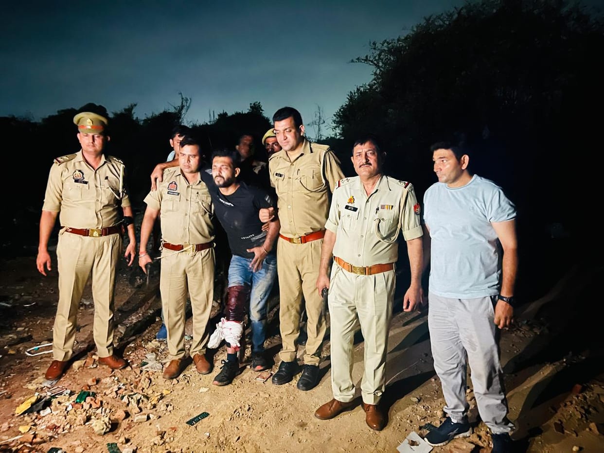 Saharanpur: History-sheeter arrested in encounter, shot in leg, injured