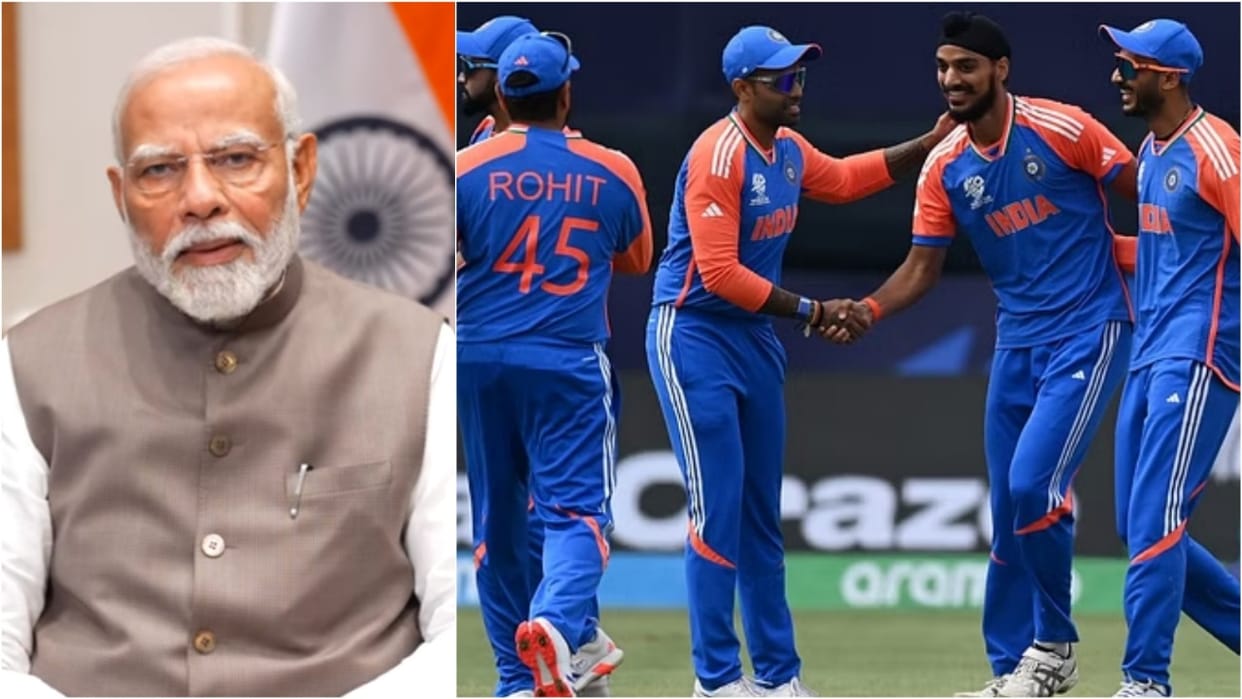 PM Narendra Modi congratulates India on becoming T-20 Worldcup champion poltical reaction News and updates