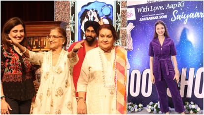 Juhi Babbar Play Celebrates 100th Show With Love Aap Ki Saiyaara Raj Babbar Anup Soni Nandita Das attends