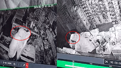Lakhs of rupees stolen from a shop 50 meters away from the police station in Jhansi