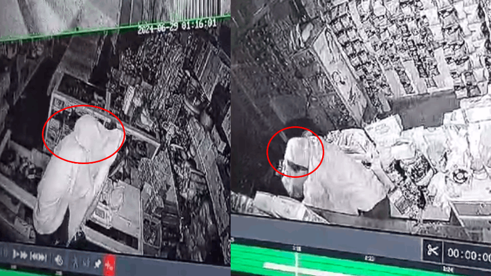 Lakhs of rupees stolen from a shop 50 meters away from the police station in Jhansi