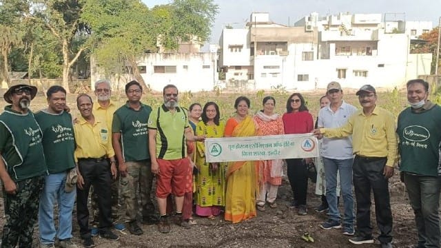 indore news plantation drive tree cutting issue malhar ashram rambag
