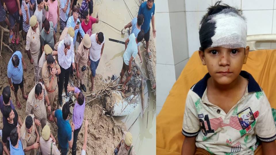 10 people injured when water tank collapsed in Mathura 6-year-old child narrowly escaped