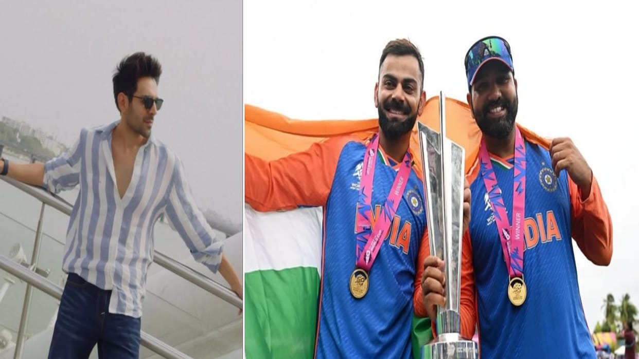 Virat Kohli Rohit Sharma are retiring from T20I Kartik Aaryan says breaks his heart We are losing two diamonds