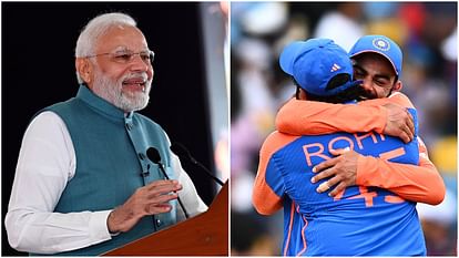 T20 WC: प्रधानमंत्री मोदी ने भारतीय टीम से फोन पर की बात, हार्दिक-सूर्या की तारीफ की, रोहित-विराट को दी बधाई T20 World Cup: PM Modi spoke to the Indian team on phone, praised Hardik-Surya, congratulated Rohit-Virat