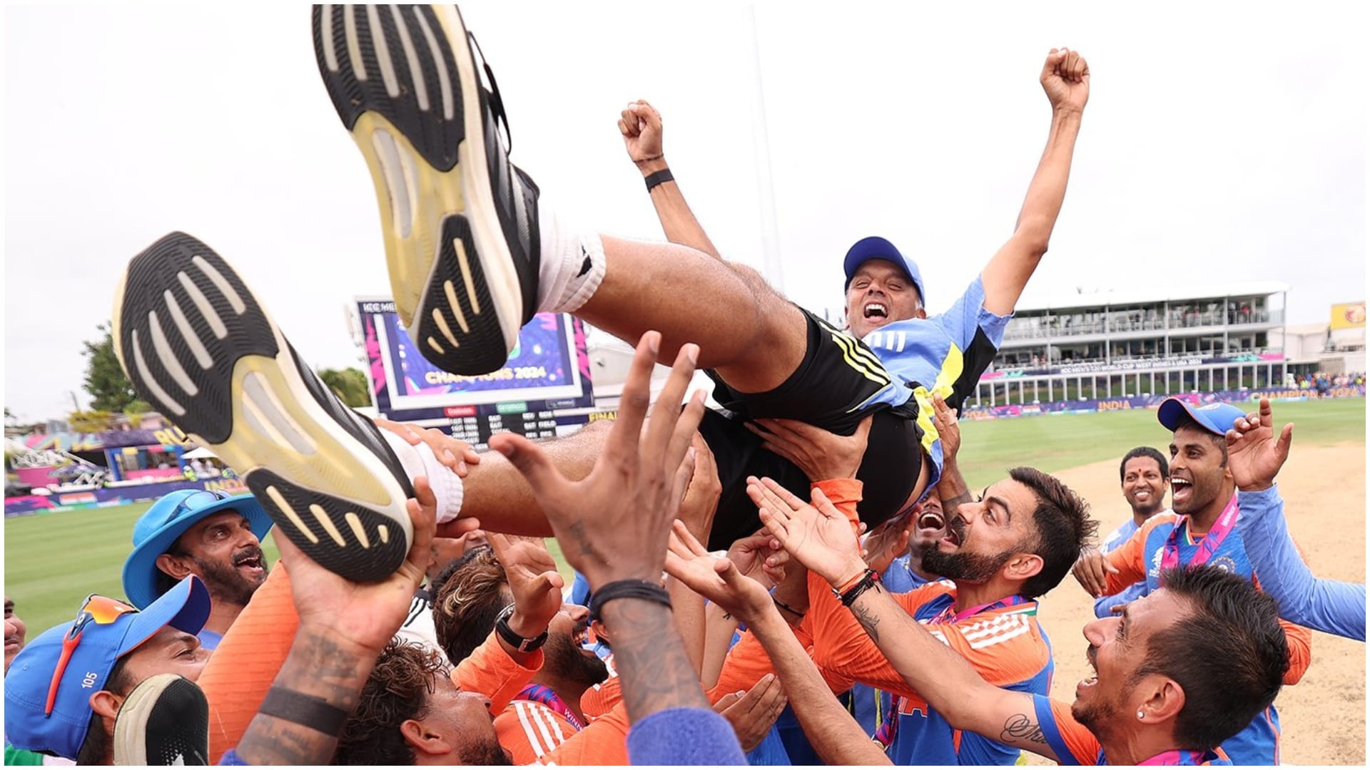 Rahul Dravid screamed and cried, recalls Ravichandran Ashwin on India''s T20 World Cup celebrations