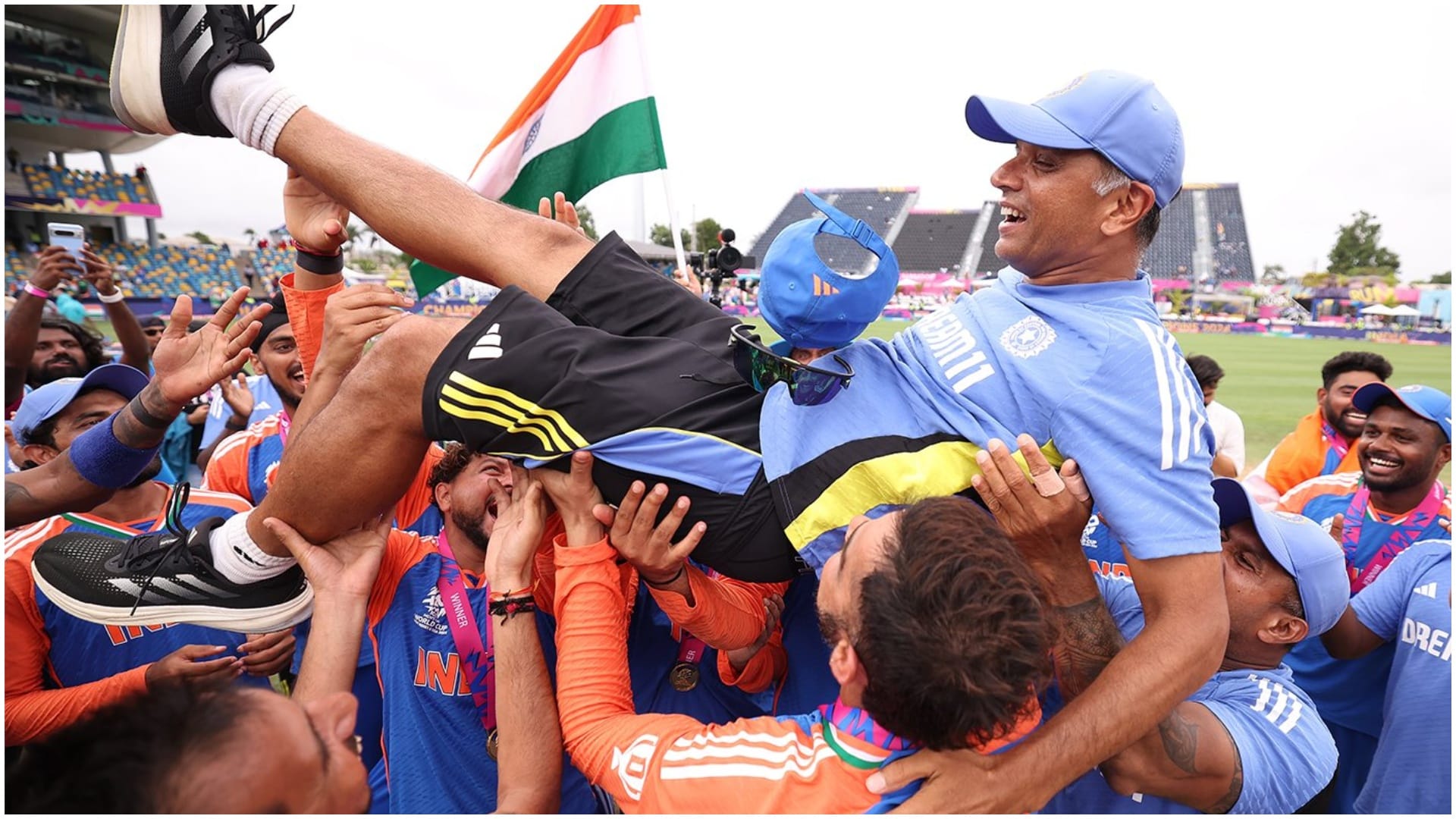 Rahul Dravid screamed and cried, recalls Ravichandran Ashwin on India''s T20 World Cup celebrations