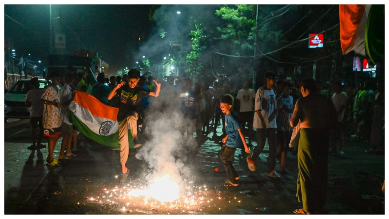 Celebration across the country after India's World Cup victory, see pictures
