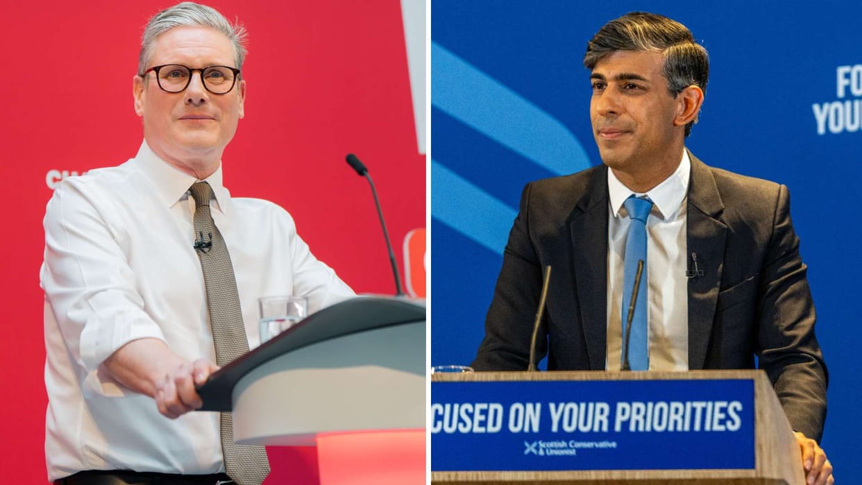 uk election results 10 points labour party win against conservative keir starmer next pm rishi sunak