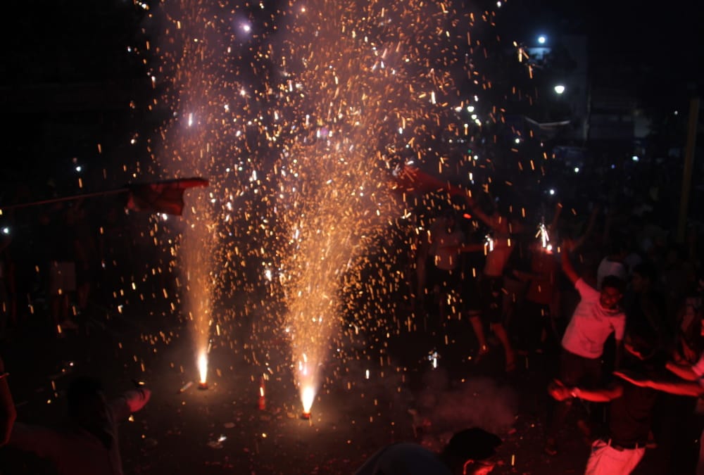 T20 World Cup Final 2024 India Win Fans Celebrations in Uttarakhand Fireworks in sky Photos