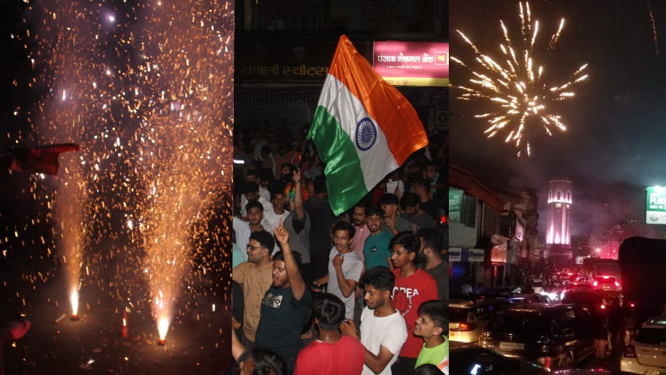 T20 World Cup Final 2024 India Win Fans Celebrations in Uttarakhand Fireworks in sky Photos