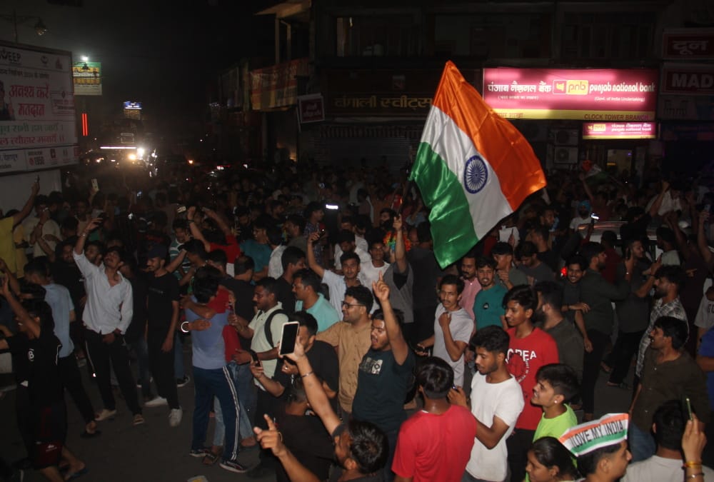 T20 World Cup Final 2024 India Win Fans Celebrations in Uttarakhand Fireworks in sky Photos