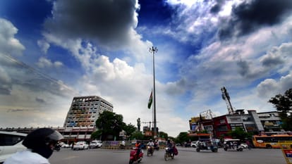 Prayagraj Weather: Monsoon arrived with drizzling rain, temperature dropped rapidly, pleasant weather.