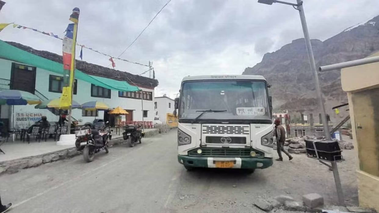 HRTC News Bus service from Kullu to Kaza started after eight months Timings and Fares