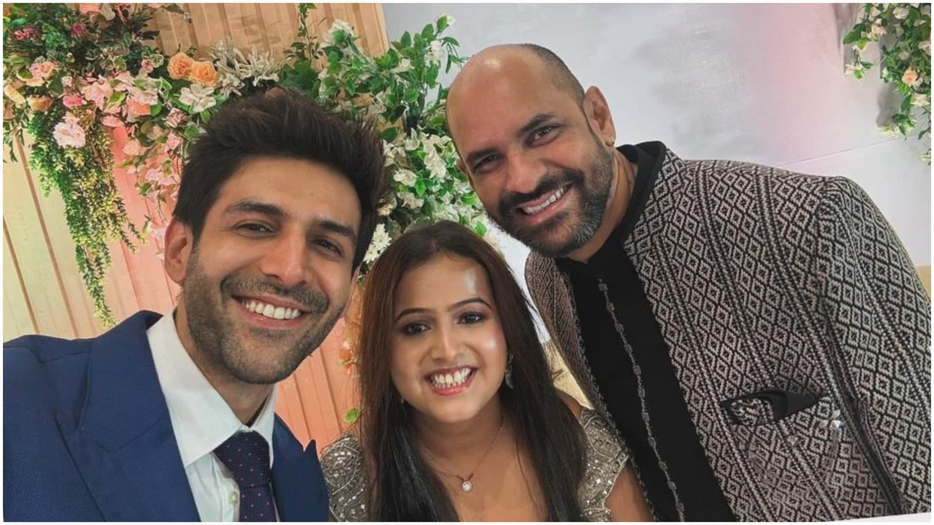 Kartik Aaryan Attended The Wedding of Satyaprem Ki Katha director Sameer Vidwans and Juilee Sonalkar See Post