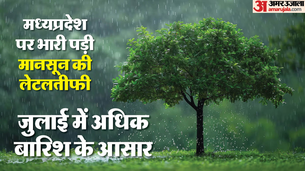 MP Weather Monsoon arrived six days late in Madhya Pradesh rain decreased by half an inch in June