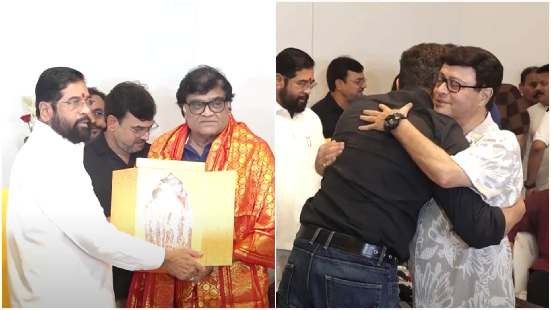 Dharamveer 2 Poster Launch Bobby Deol CM Eknath Shinde Ashok Saraf Sachin Pilgaonkar
