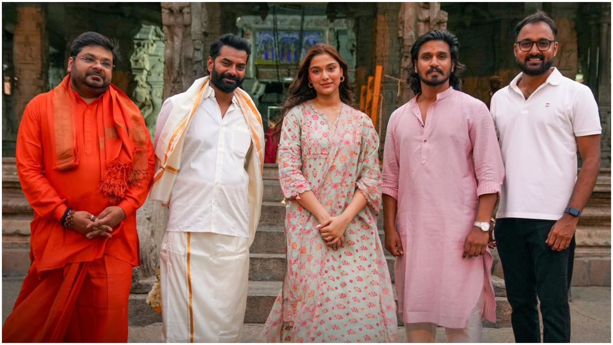 Saiee Manjrekar signs up for Ram Charan Next Film team sought blessings at Virupaksha Temple in Hampi