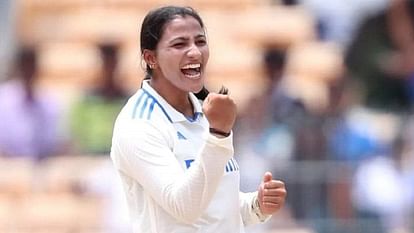 IND W vs SA W Test India Women Won Test Match against South Africa Uttarakhand Sneh Rana played well