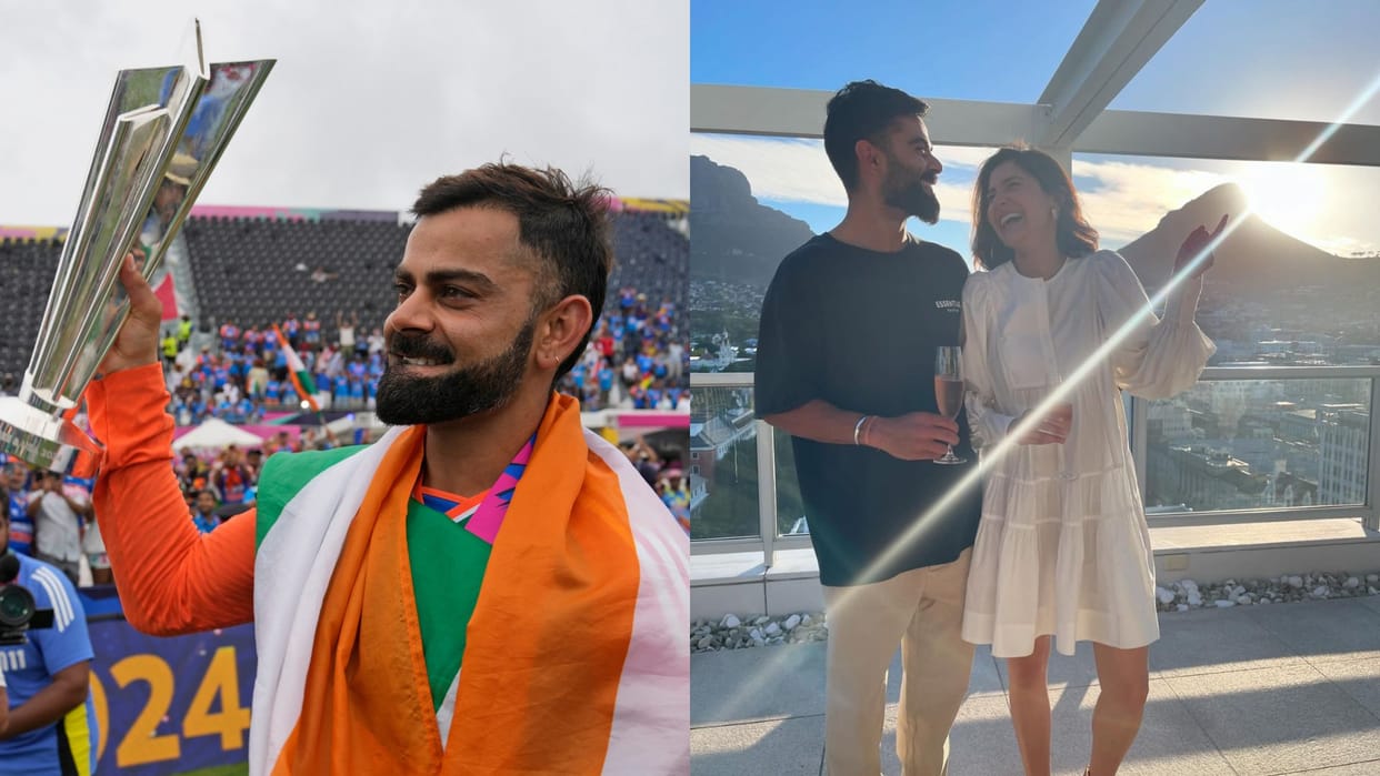 Virat Kohli made an emotional post for Anushka Sharma after the World Cup victory