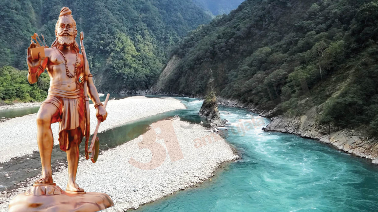 51-foot-statue of sage Parshuram to come up on holy river bank in Arunachal