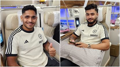 IND vs ZIM: जिम्बाब्वे दौरे के लिए रवाना हुई टीम इंडिया, नए अंदाज में दिखे अभिषेक-जुरेल और ऋतु, लक्ष्मण भी साथ IND vs ZIM: Team India leaves for Zimbabwe tour, Abhishek-Jurel and Ruturaj seen in new style, Laxman also
