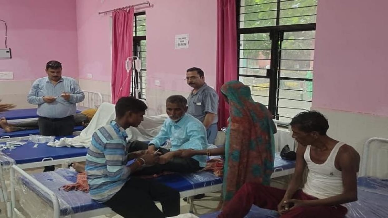 Seven people injured in accidents during rain in lakhimpur kheri