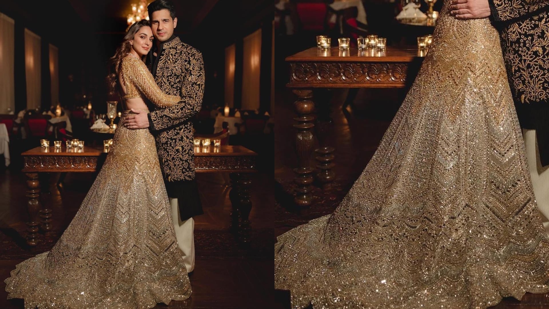 Kiara Advani sangeet special Lehenga had 98 thousand swarovski crystals