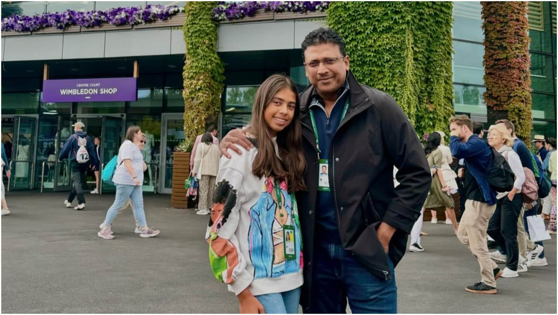 Welcome to Jungle actress Lara Dutta enjoyed Wimbledon with Husband Mahesh Bhupathi and daughter Saira