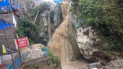 Uttarakhand Weather Monsoon Heavy rainfall in Dehradun Mussoorie Bhatta Falls Overflow