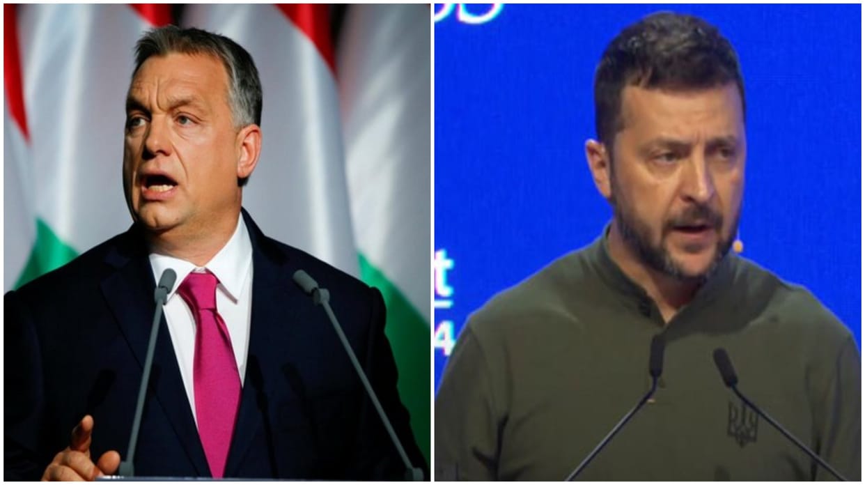 Hungary’s Viktor Orbán is in Ukraine for talks with Zelenskyy in his first visit since the war began