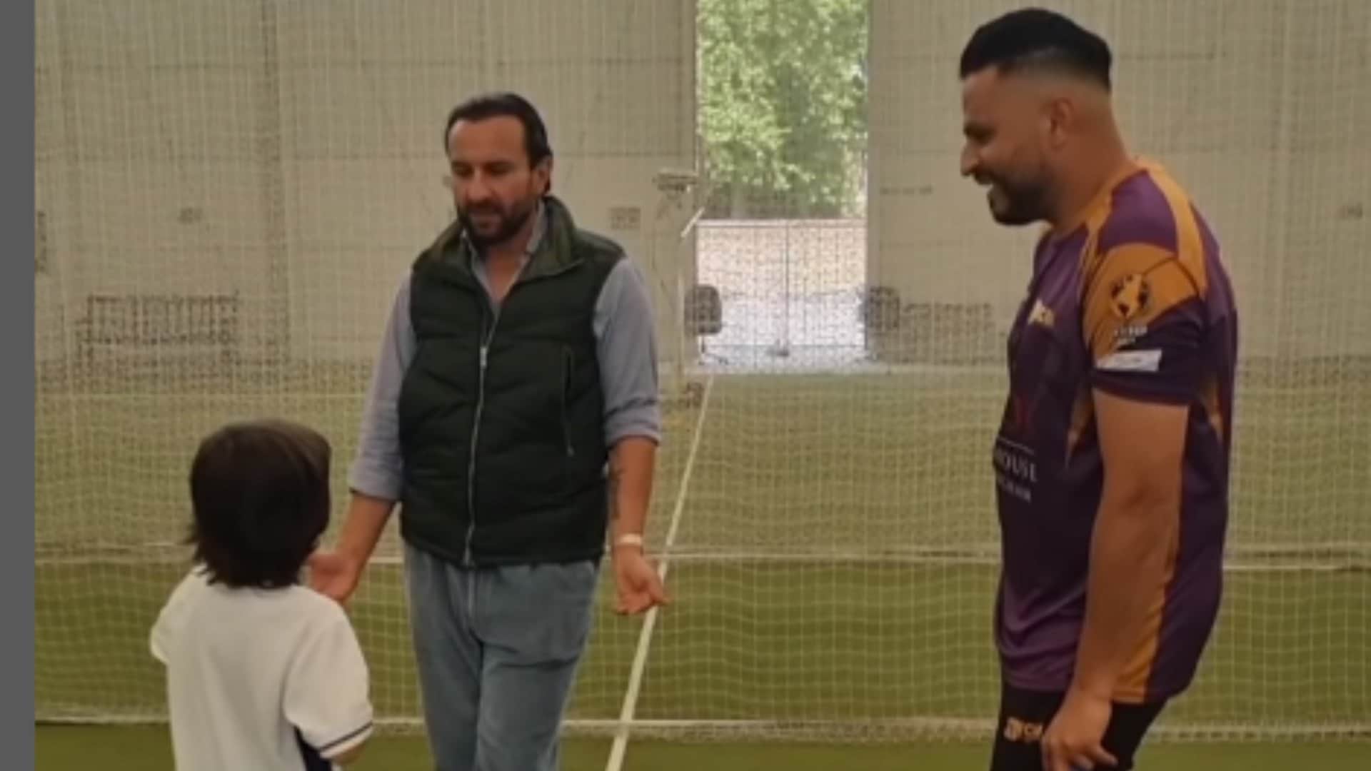 Saif Ali Khan and Taimur Ali Khan played cricket together actor explains family cricketing history to son