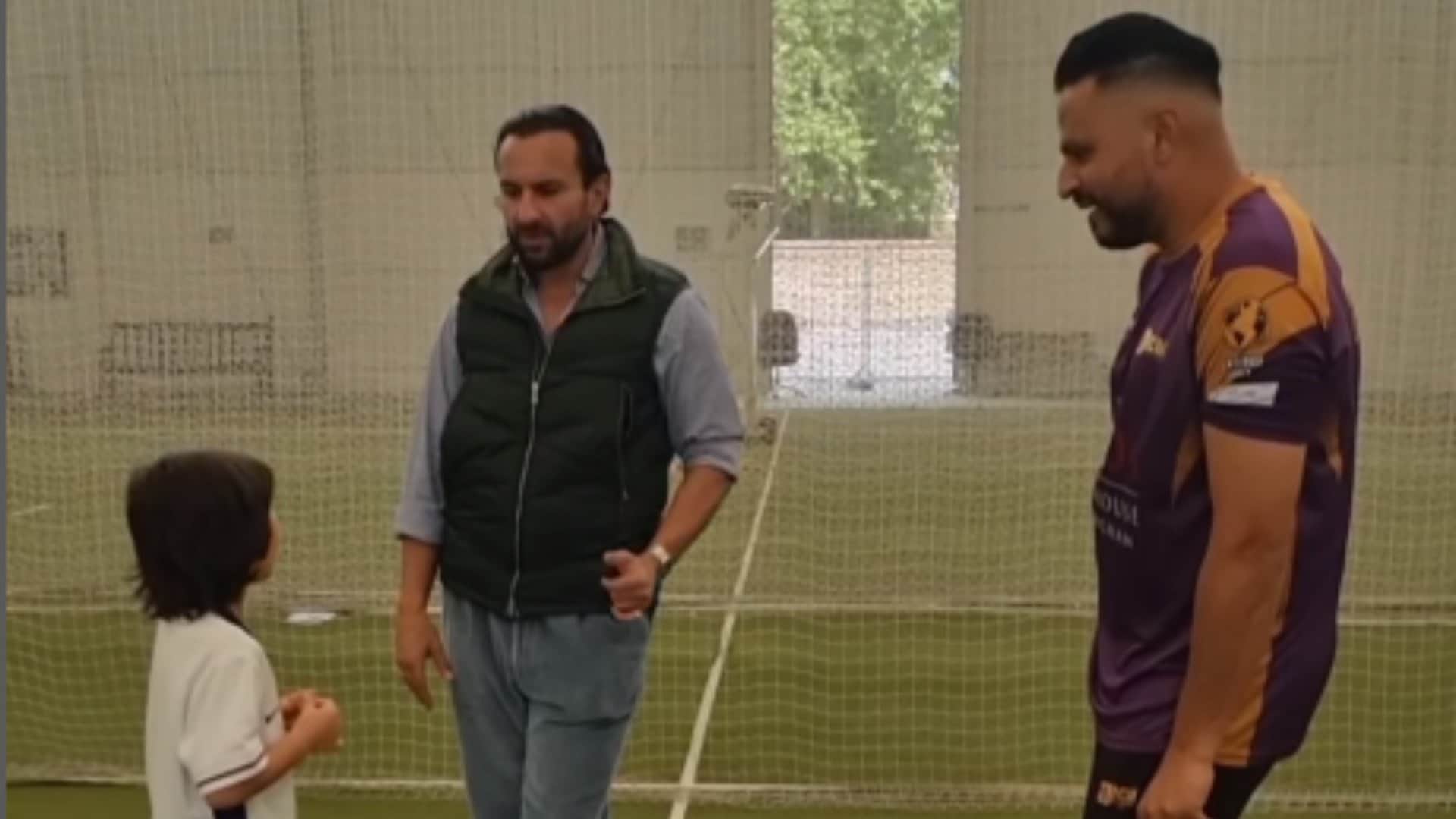 Saif Ali Khan and Taimur Ali Khan played cricket together actor explains family cricketing history to son