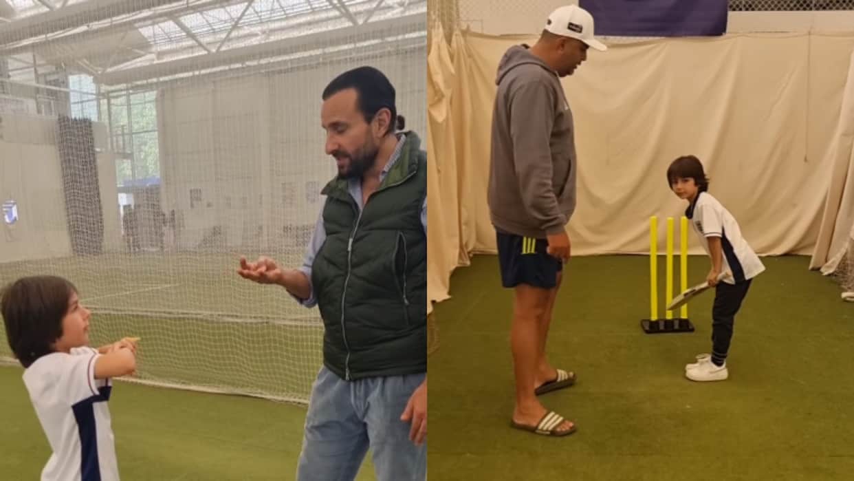 Saif Ali Khan and Taimur Ali Khan played cricket together actor explains family cricketing history to son