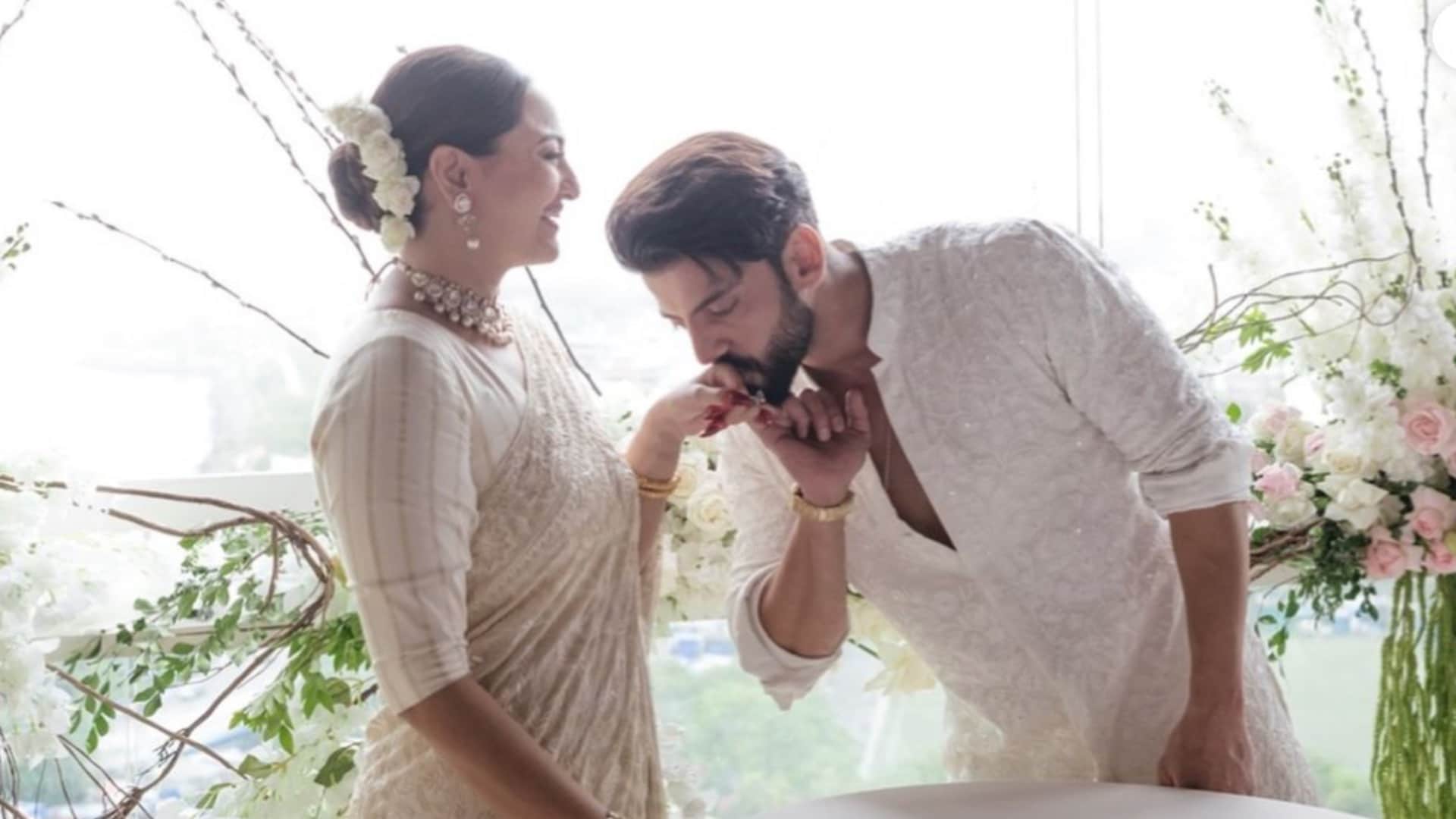 Sonakshi Sinha wanted to shout at husband Zaheer Iqbal but she cant control her laungh